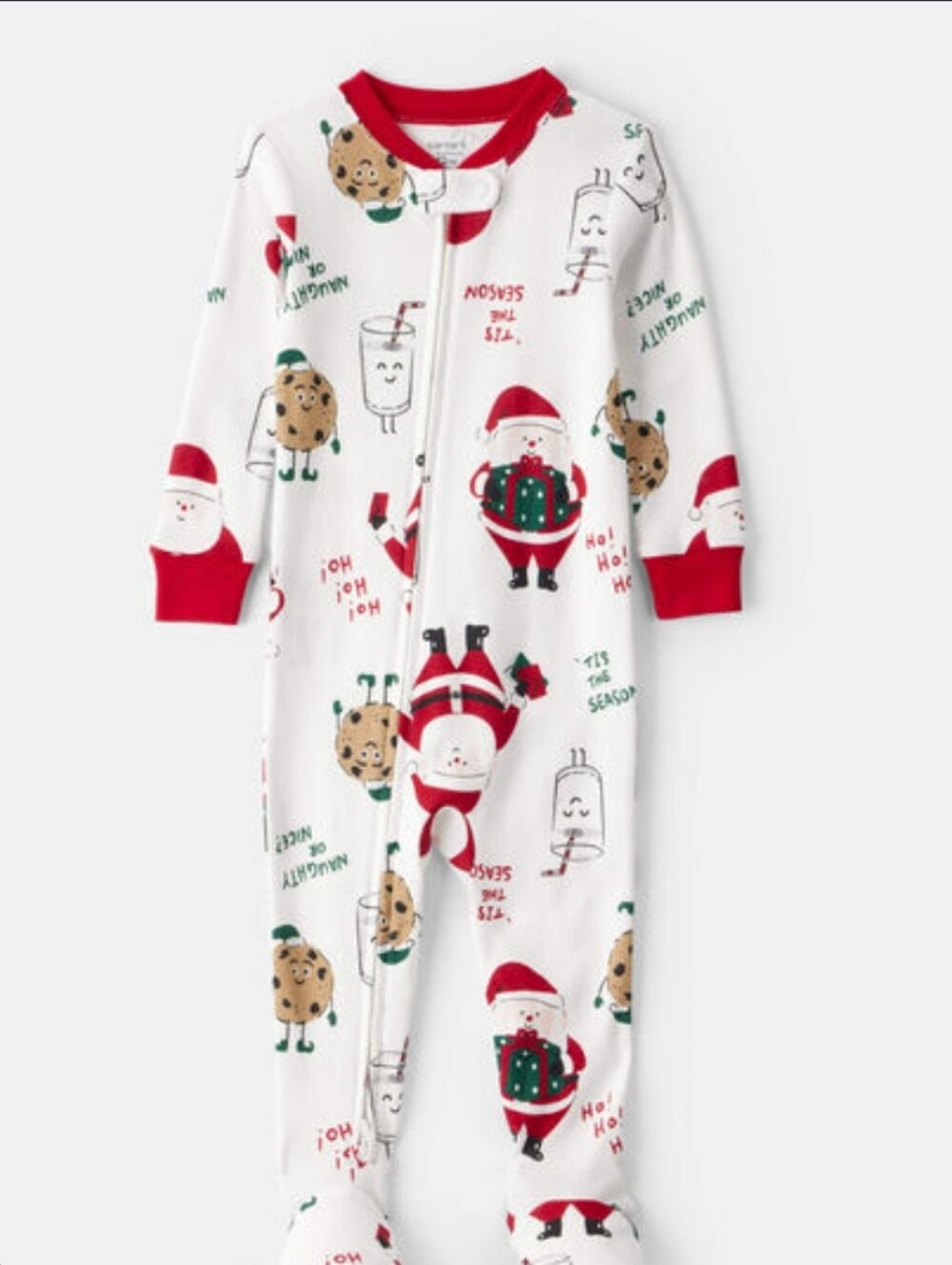 3T Christmas Feetie Pajamas